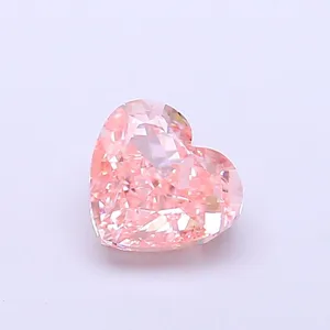 1.02ct HEART Fancy Intense Pink VS1 Coloured Lab diamond