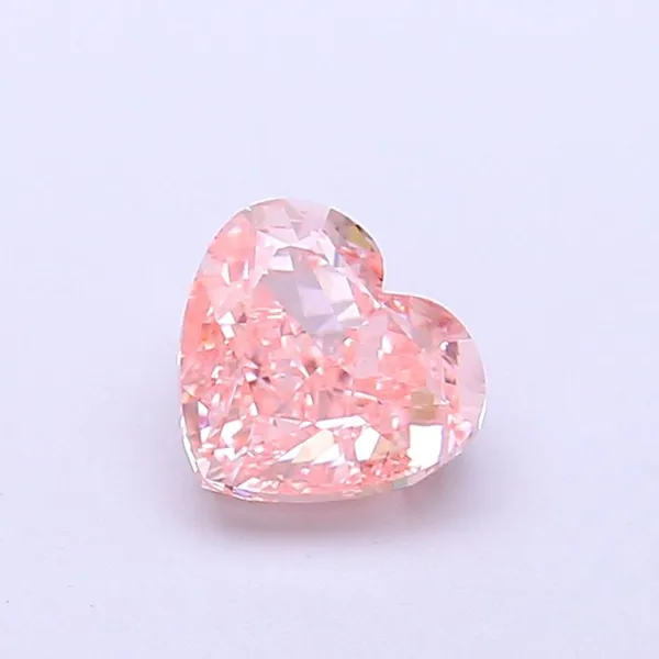 1.02ct HEART Fancy Intense Pink VS1 Coloured Lab diamond