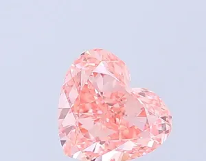 1.33ct HEART Fancy Vivid Pink VS1 Coloured Lab diamond