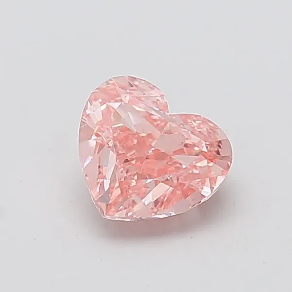 1.54ct HEART Fancy Intense Pink VS1 Coloured Lab diamond