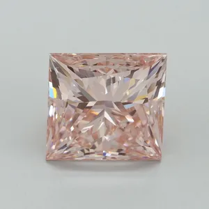 5.01ct PRINCESS Fancy Intense Pink VS1 Coloured Lab diamond