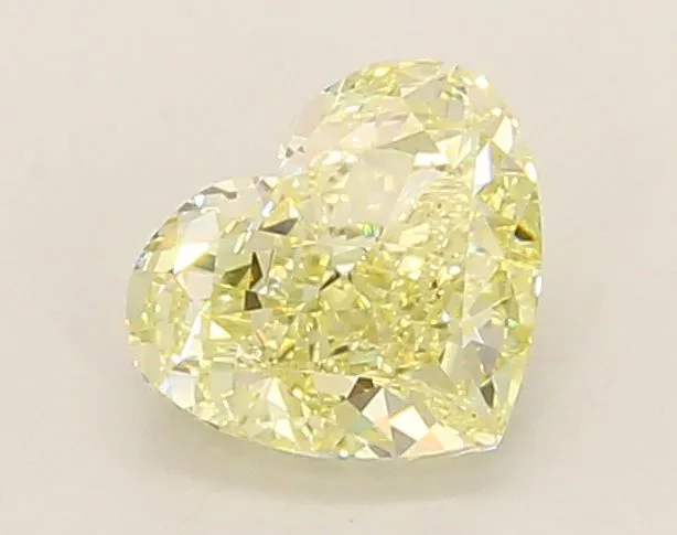 1.03ct HEART Fancy Yellow VS1 Coloured Lab diamond