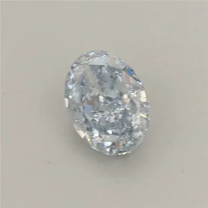 0.4ct OVAL Fancy Blue VVS2 Coloured Lab diamond
