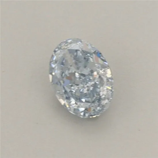 0.4ct OVAL Fancy Blue VVS2 Coloured Lab diamond