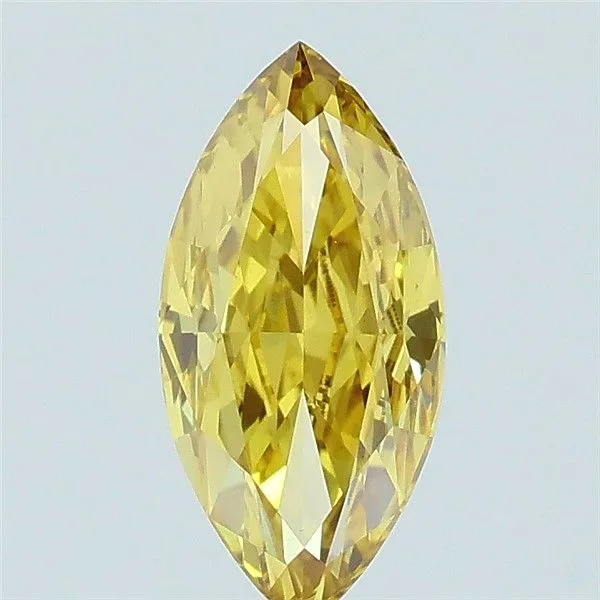 0.96ct MARQUISE Fancy Yellow VS1 Coloured Lab diamond