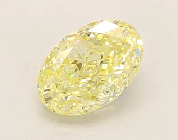 1.12ct OVAL Fancy Yellow VVS2 Coloured Lab diamond