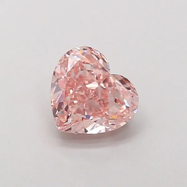 1.24ct HEART Fancy Intense Pink VS2 Coloured Lab diamond