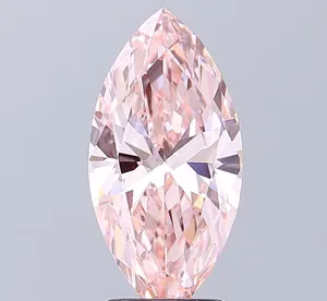 2.38ct MARQUISE Fancy Intense Pink VVS2 Coloured Lab diamond