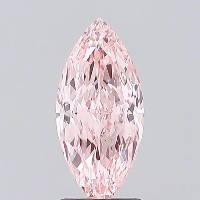 1.09ct MARQUISE Fancy Vivid Pink VVS2 Coloured Lab diamond