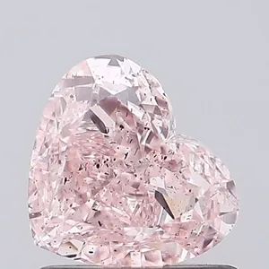 1.07ct HEART Fancy Intense Pink SI2 Coloured Lab diamond