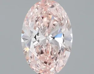 0.87ct OVAL Fancy Intense Pink VS1 Coloured Lab diamond