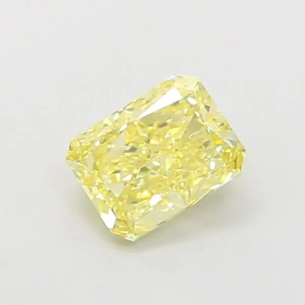 1.12ct RADIANT Fancy Intense Yellow VS1 Coloured Lab diamond