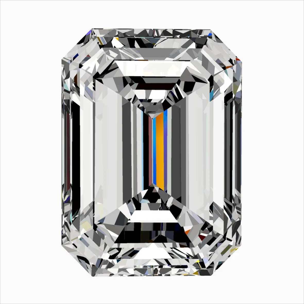 0.33ct EMERALD F VS2 Natural diamond