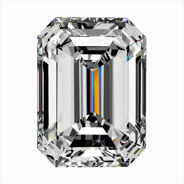 0.33ct EMERALD F VS2 Natural diamond