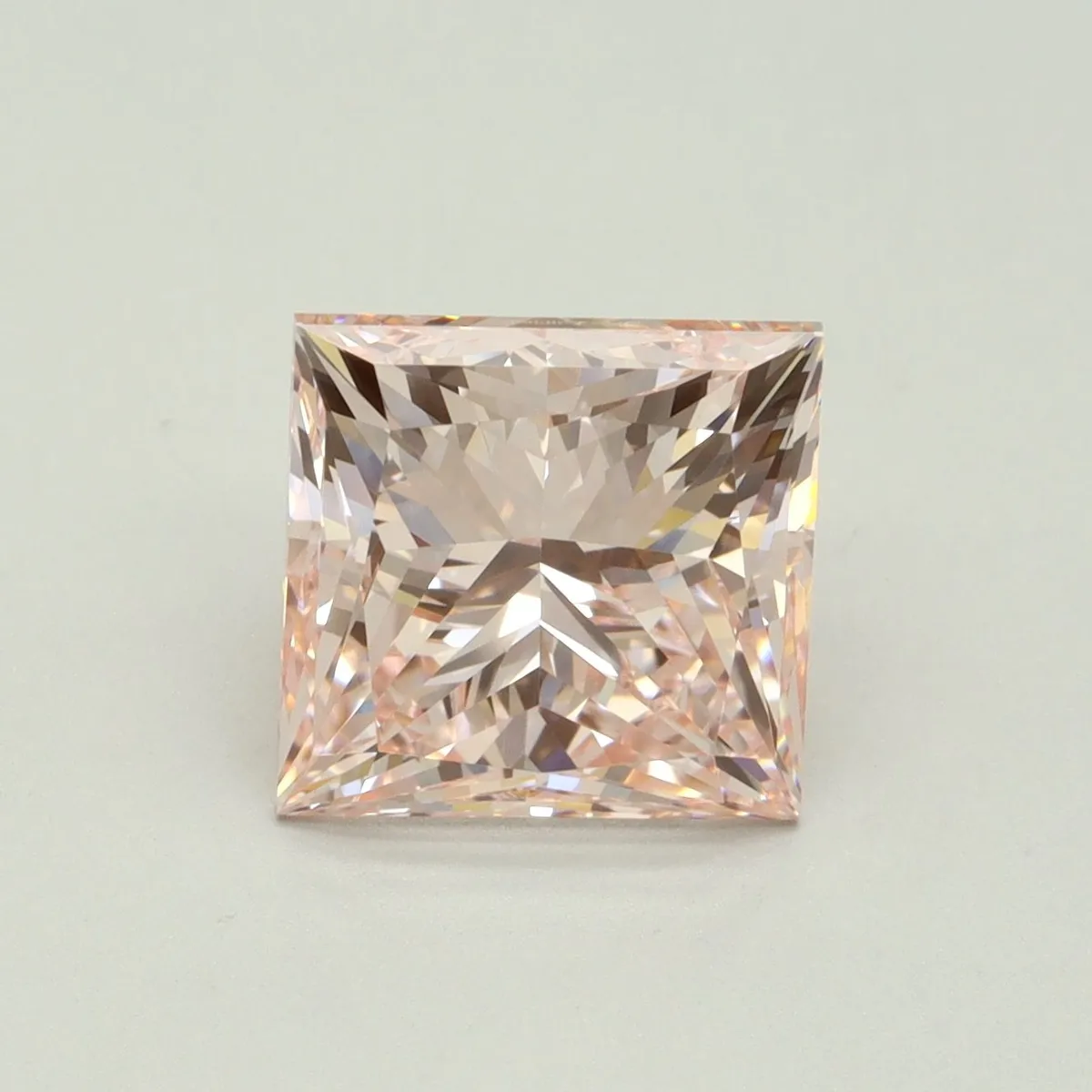 4.25ct PRINCESS Fancy Intense Pink VVS2 Coloured Lab diamond