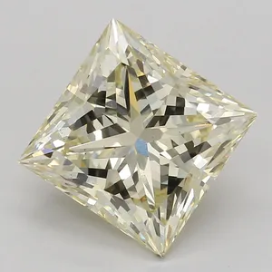 2.08ct PRINCESS Fancy Yellow VS1 Coloured Lab diamond