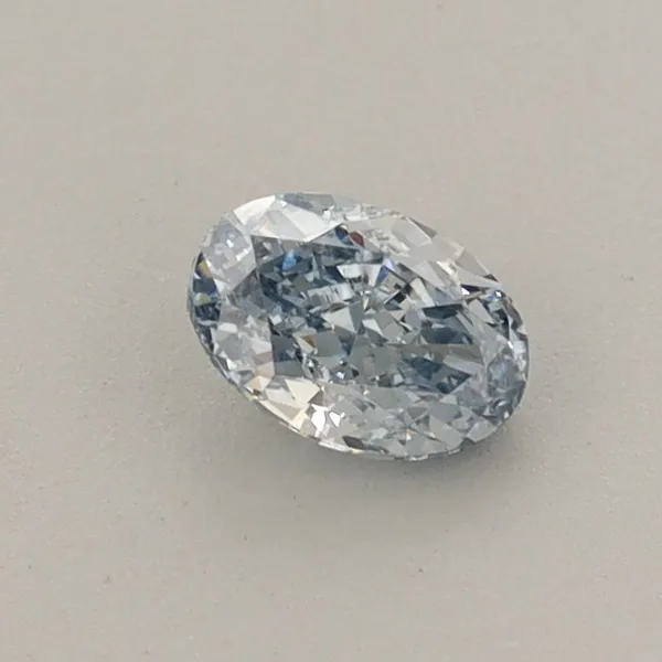0.4ct OVAL Fancy Blue VS1 Coloured Lab diamond