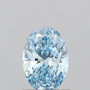 1ct OVAL Fancy Vivid Blue VVS2 Coloured Lab diamond