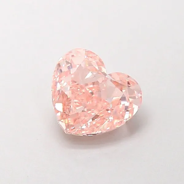 1.29ct HEART Fancy Pink VS1 Coloured Lab diamond
