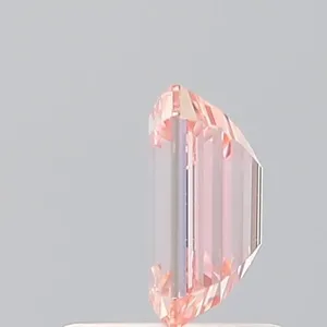 0.71ct EMERALD Fancy Vivid Pink VVS2 Coloured Lab diamond