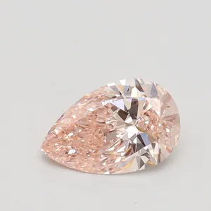 0.5ct PEAR Fancy Light Pink VS2 Coloured Lab diamond