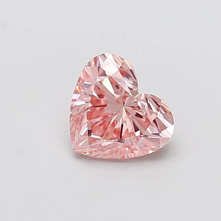 1.54ct HEART Fancy Intense Pink VS1 Coloured Lab diamond