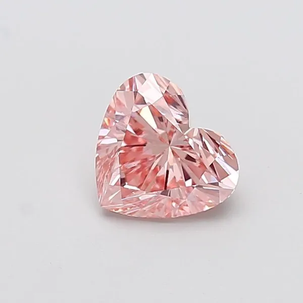 1.54ct HEART Fancy Intense Pink VS1 Coloured Lab diamond
