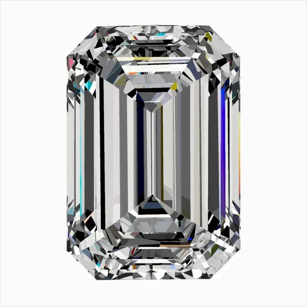 0.3ct EMERALD F VS2 Natural diamond
