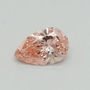 0.3ct PEAR Fancy Intense Pink VS2 Coloured Lab diamond