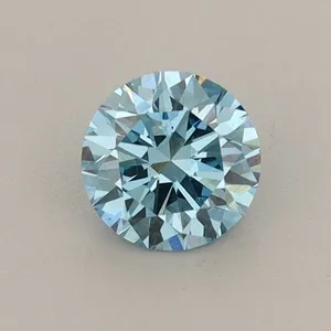 0.55ct ROUND Fancy Vivid Blue VS1 Coloured Lab diamond