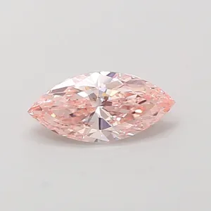 0.93ct MARQUISE Fancy Intense Pink VVS2 Coloured Lab diamond