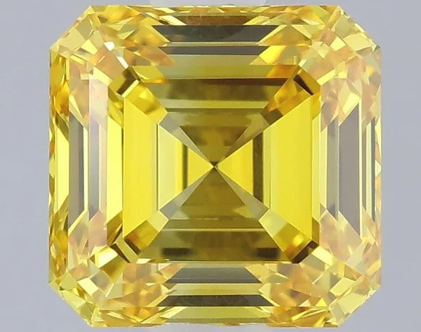 1.02ct OVAL Fancy Vivid Yellow VS2 Coloured Lab diamond