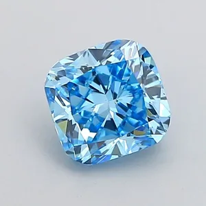 1.01ct CUSHION Fancy Vivid Blue VS1 Coloured Lab diamond