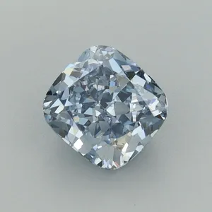 1.24ct CUSHION Fancy Vivid Blue VVS2 Coloured Lab diamond