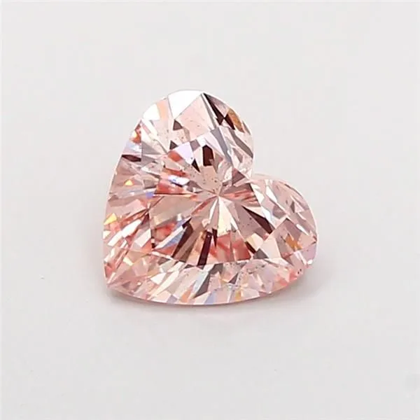 1.09ct HEART Fancy Intense Pink SI1 Coloured Lab diamond