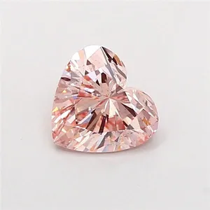 1.09ct HEART Fancy Intense Pink SI1 Coloured Lab diamond