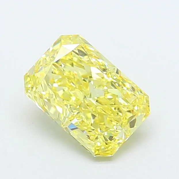 1.40ct RADIANT Fancy Intense Yellow VVS2 Coloured Lab diamond