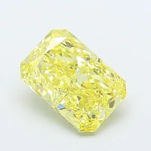 1.4ct RADIANT Fancy Intense Yellow VVS2 Coloured Lab diamond