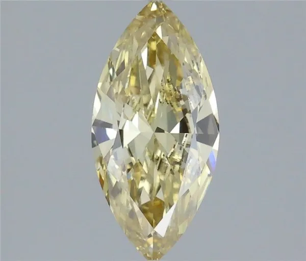 1.18ct MARQUISE Fancy Yellow VVS2 Coloured Lab diamond
