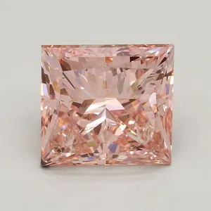 3ct PRINCESS Fancy Intense Pink SI1 Coloured Lab diamond