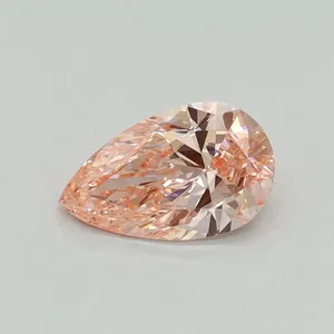 0.54ct PEAR Fancy Vivid Pink VS1 Coloured Lab diamond