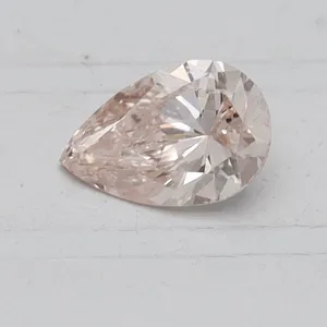 0.4ct PEAR Fancy Light Pink VS2 Coloured Lab diamond