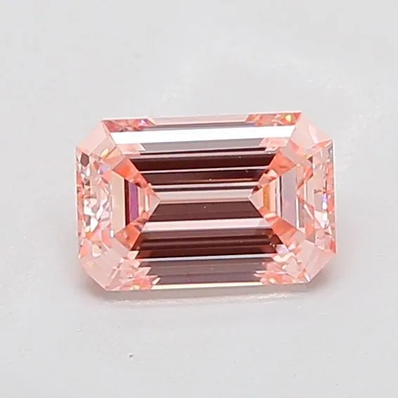 1.53ct EMERALD Fancy Intense Pink VS1 Coloured Lab diamond