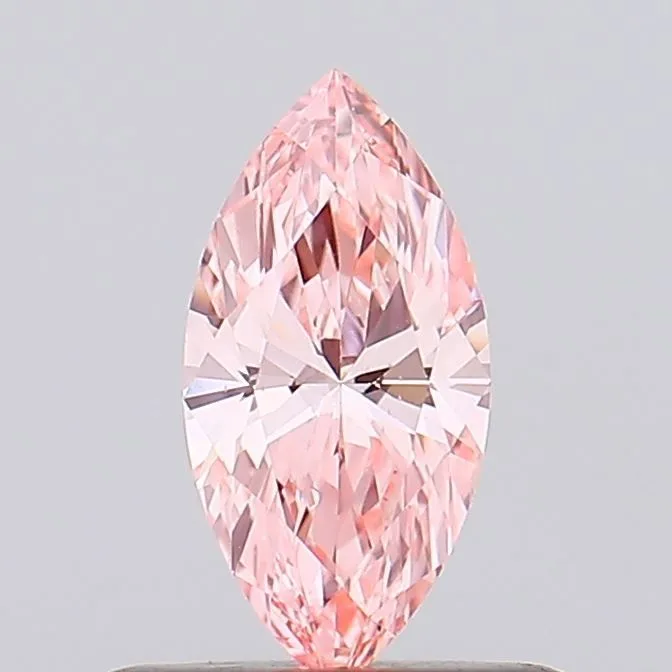 0.36ct MARQUISE Fancy Vivid Pink VS1 Coloured Lab diamond