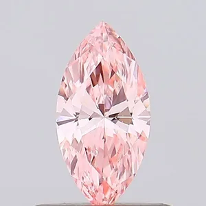 0.36ct MARQUISE Fancy Vivid Pink VS1 Coloured Lab diamond