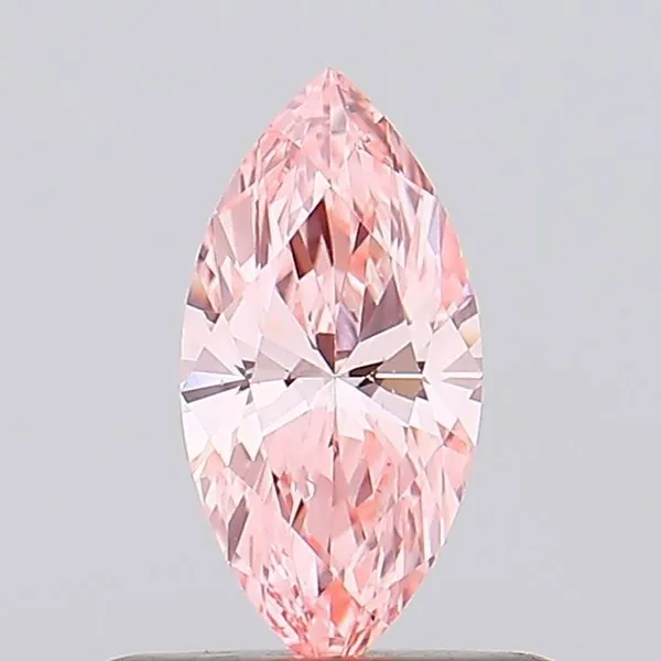0.36ct MARQUISE Fancy Vivid Pink VS1 Coloured Lab diamond