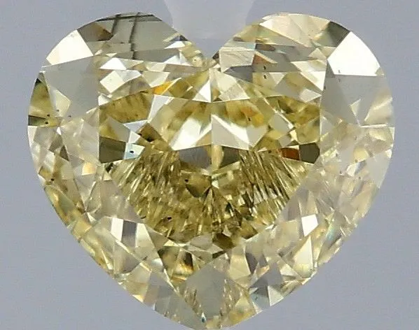 1.55ct HEART Fancy Intense Yellow VS2 Coloured Lab diamond