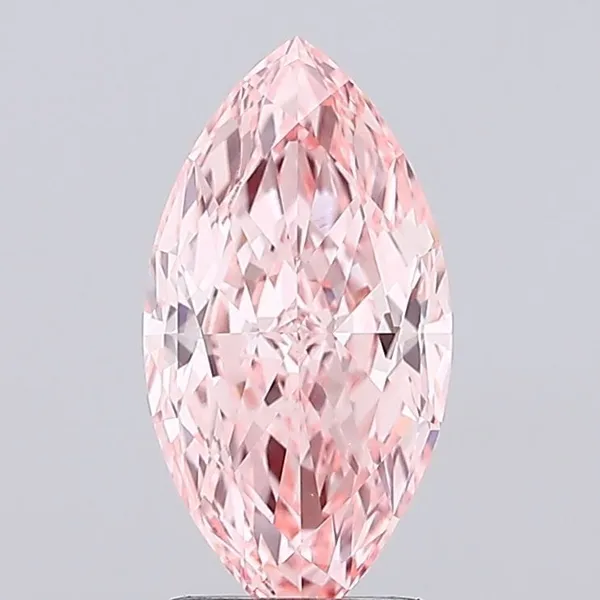 2.01ct MARQUISE Fancy Vivid Pink VVS2 Coloured Lab diamond