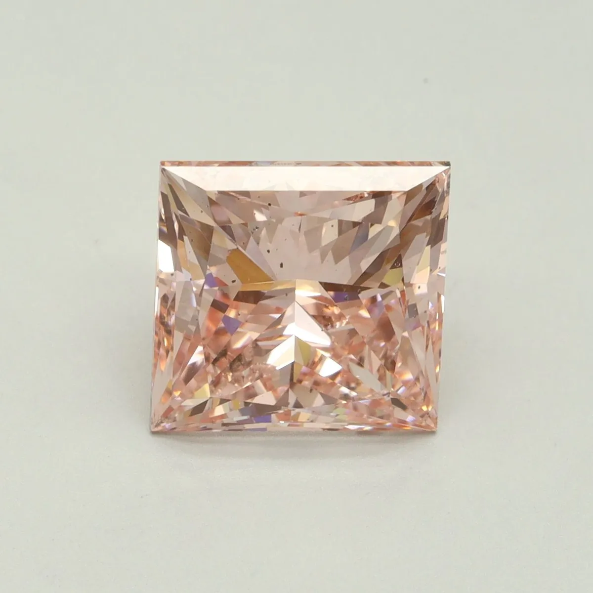 5.00ct PRINCESS Fancy Intense Pink SI1 Coloured Lab diamond