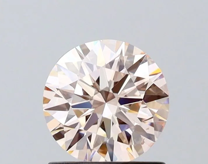 0.95ct ROUND Fancy Pink VS1 Coloured Lab diamond